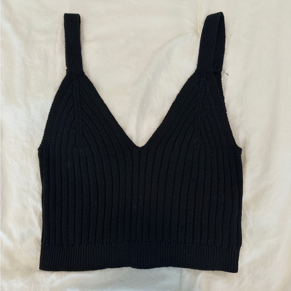 Aerie Ribbed Crop Sweater Tank
